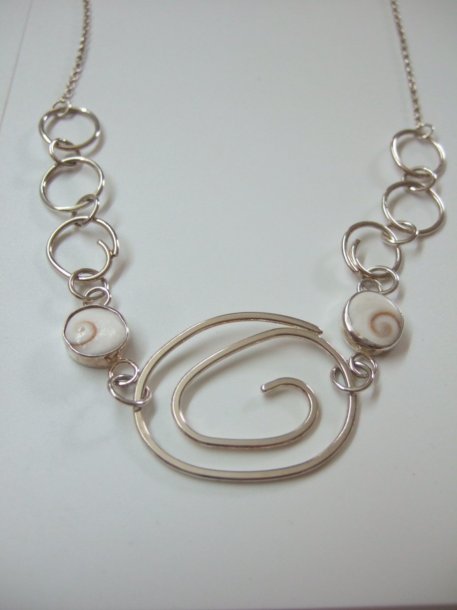 Shiva's Eye and Spiral Necklace