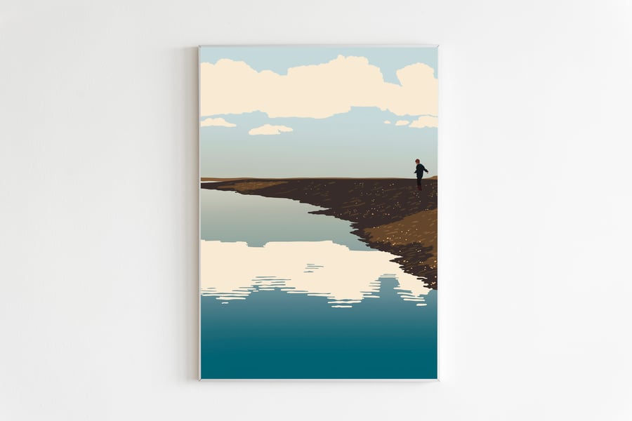 Instow Beach Print, North Devon Print, Landscape Print