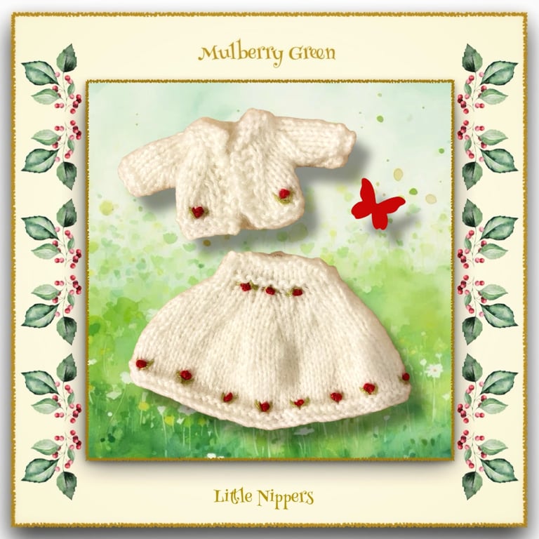 Little Nippers Red Rosebuds Outfit