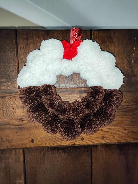 Christmas pudding indoor wreath