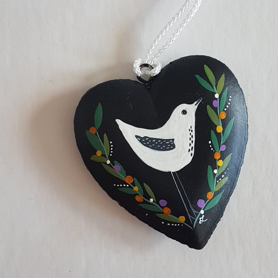 Hanging bird heart