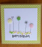 Birthday Card - Flowers, Hearts and Sequins - Kraft - Lemon, Pink and Green - Image 7