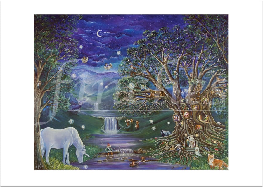 Fairy Tree - Greeting Card