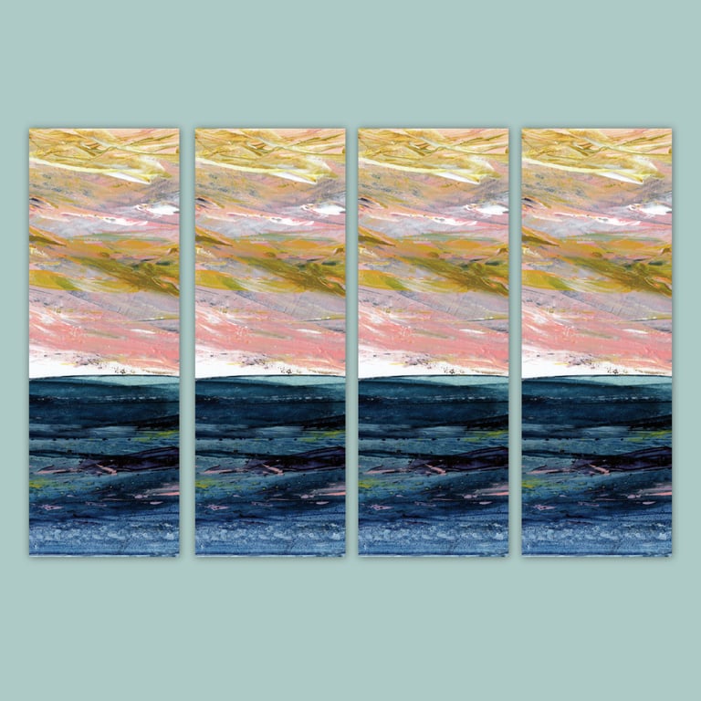 Super Seconds Seascape 4 Bookmarks Set -316
