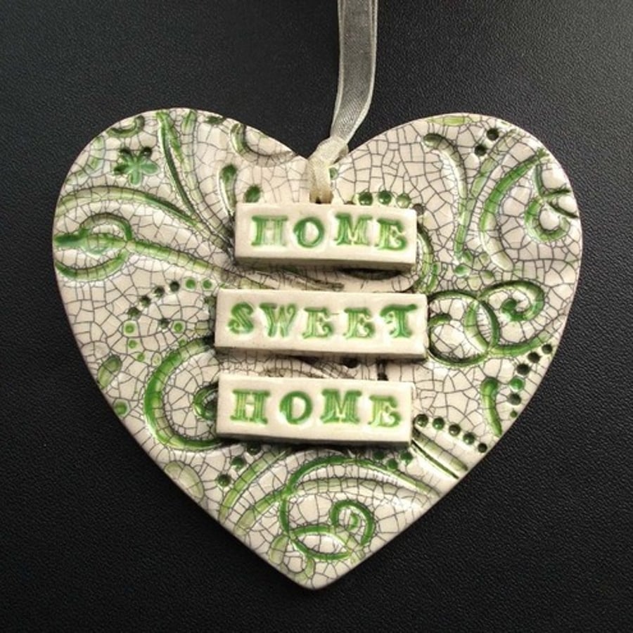 ceramic heart decoration