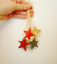 Sale - Free Postage - Mini Collaged Star Decorations - Image 5