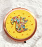 Mosaic Squirrel Double-sided Pocket Mirror