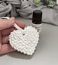 Textured Hanging Heart Aroma Stone - Essential oil Diffuser - Image 1