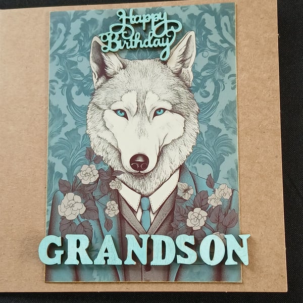 Grandson birthday card 