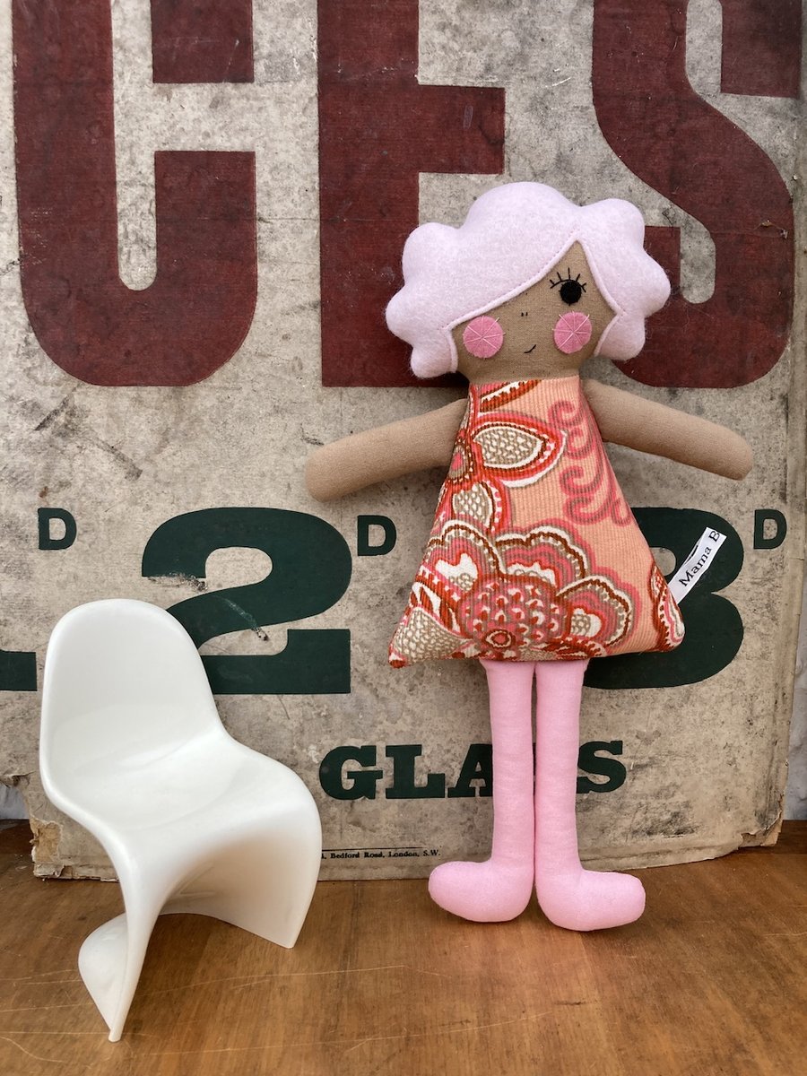 Tami Dolly the Handmade Cloth Doll (Pink)