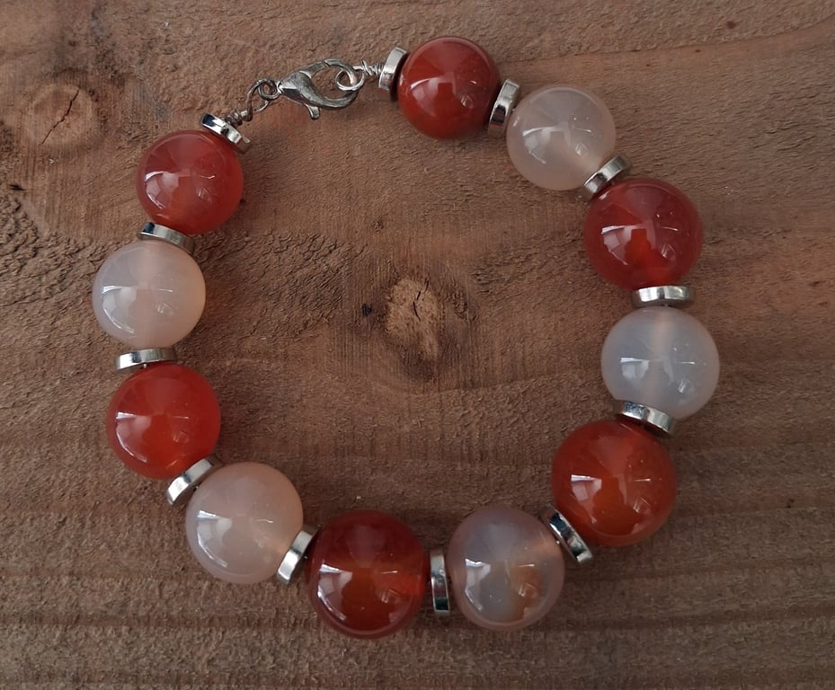 Handmade Indian Agate Bracelet