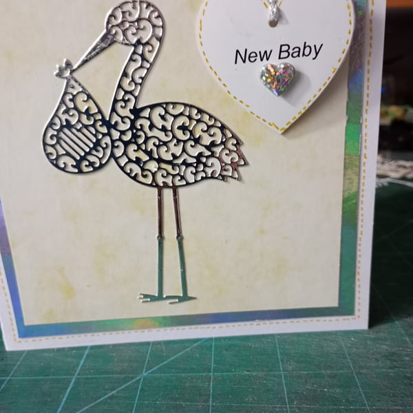 Unisex new baby card