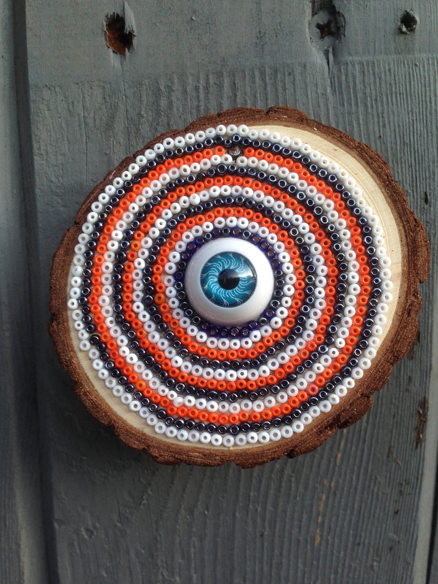 Beaded All Seeing Eye Plaque No. 4