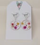 Circle Shaped Resin Earrings