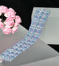 Small Beaded Cuff Bracelet in Denim Blue - Image 2