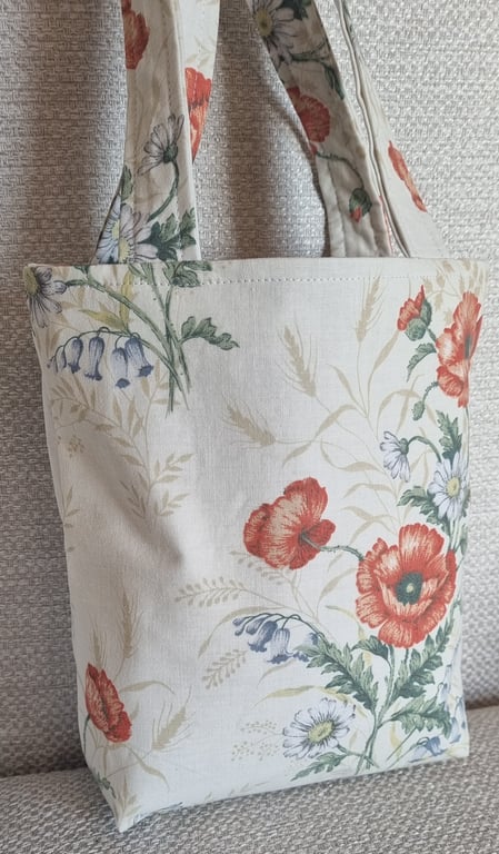The Mini Maria Tote Bag - Wild Poppies