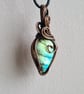 Natural Labradorite & Copper Pendant Necklace Gift Crystal Jewellery Jewelry - Image 5