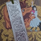 Unique embossed metal bookmark