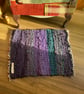 Recycled Sari silk fabric rug mat