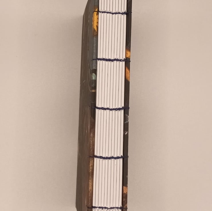 Hand bound, A6, Space cover, Journal, Notebook - Folksy