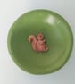 Handmade Clay Squirrel Trinket Dish – Small Nature-Inspired Decor