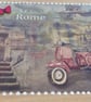 Rome Scooter: Decorated Wooden Trinket Keepsake Box 24cm - Image 3