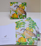 'A Partridge in a Pear Tree' - Christmas card - Blank, no message. - Image 3