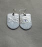 GORGEOUS ENAMELLED EARRINGS WITH STERLING SILVER FISH - Image 1