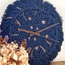 Mandala Clock, Macrame wall art, Boho decor, includes Free UK delivery