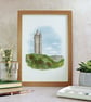 Scrabo Tower Ards Co. Down Northern Irish Art Print - Image 2