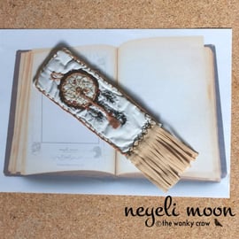 Hand embroidered Dream Catcher Bookmark by neyeli
