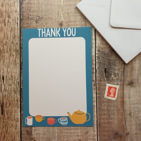 Tea Lovers A5 Thank You Letter Set