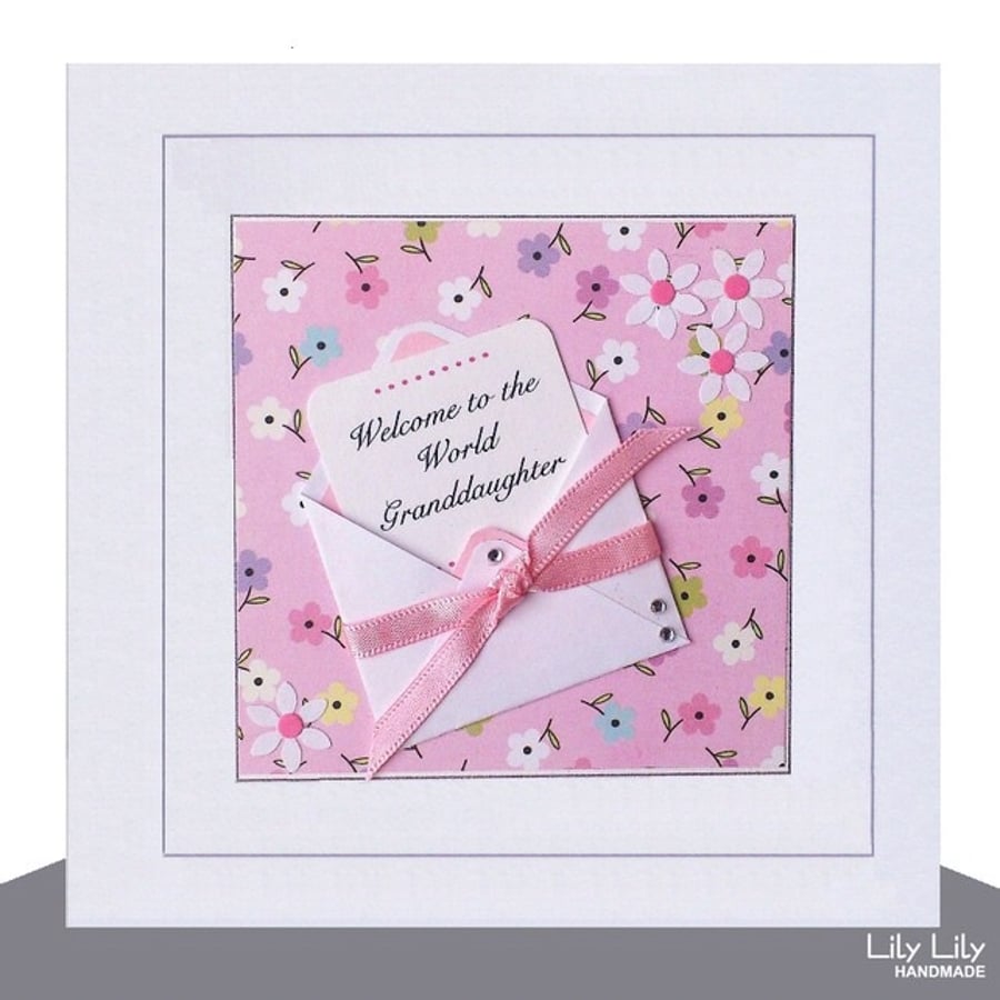 Personalised New Baby Card,  Little Note Design, Handmade
