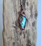 Natural Labradorite & Copper Pendant Necklace Gift Crystal Jewellery Jewelry