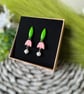 Nodding Flower Polyer Clay Earrings  - Image 5