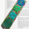 Textile Bookmark Free Machine Embroidery 