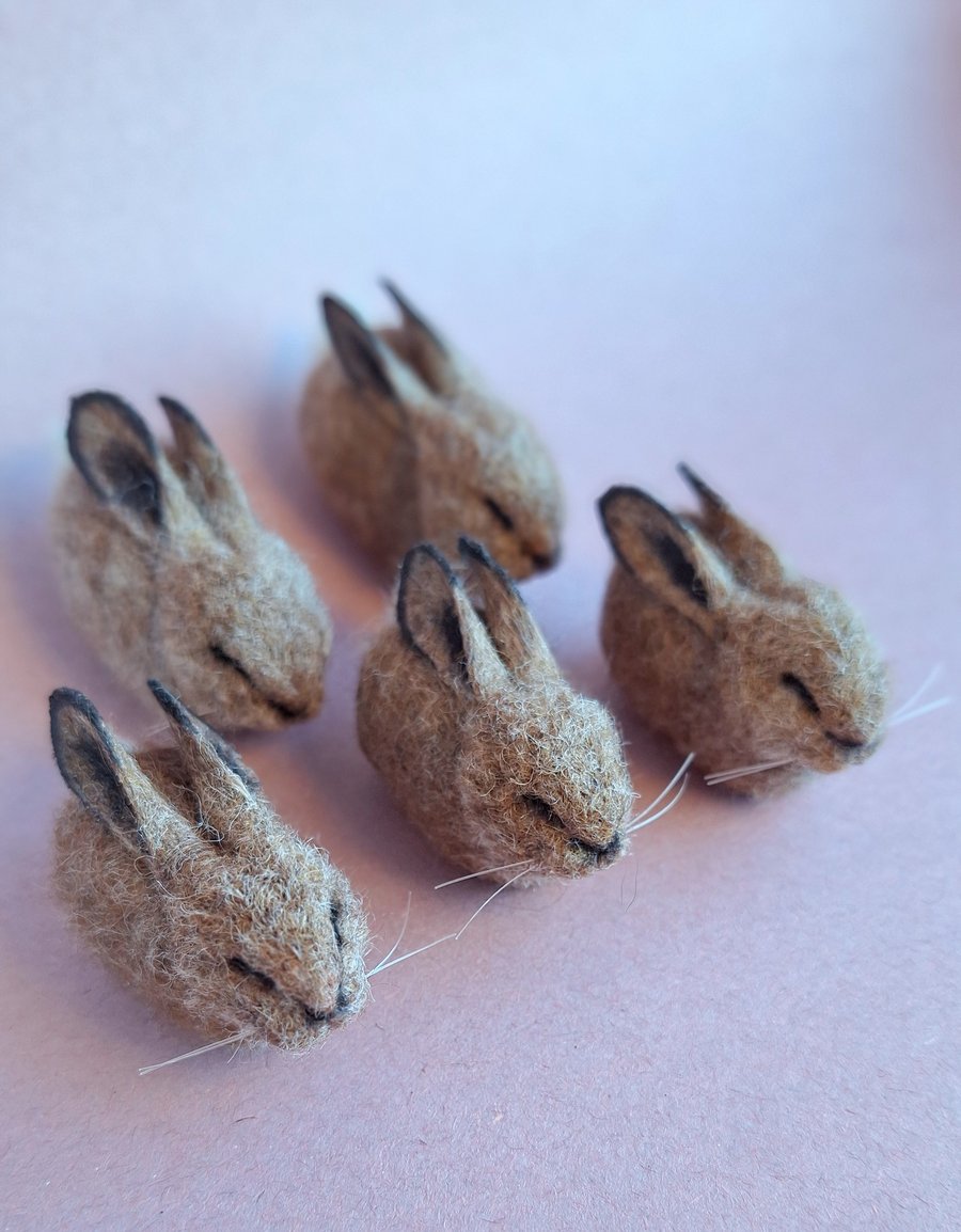 Tiny Felted Hare