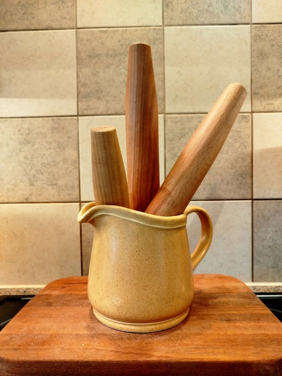 Handmade French-style Tapered Wooden Rolling Pin - Sycamore 12"