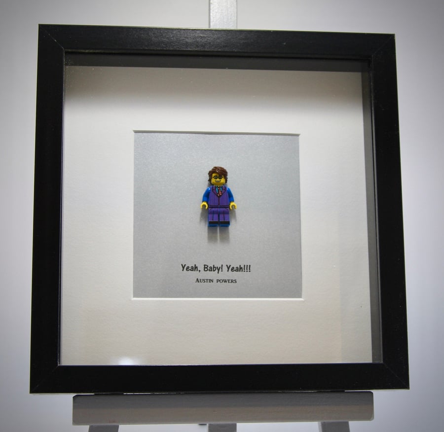 Austin Powers mini Figure frame.