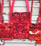 SMALL PATCHWORK Shoulder BAG, vintage cotton fabric, minimalist design - Image 6