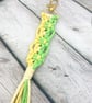 Macrame Keyring & Card Gift Set - Frog on a log - Image 5