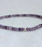 Faceted amethyst stretch bracelet, February birthday - Image 10
