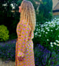Handmade Liberty of London Tana Lawn Dressing Gown – Luxury Robe – Clementina - Image 4