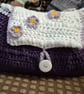 Handmade Purple haze bubble Crochet bag useful for toiletries or make-up - Image 1