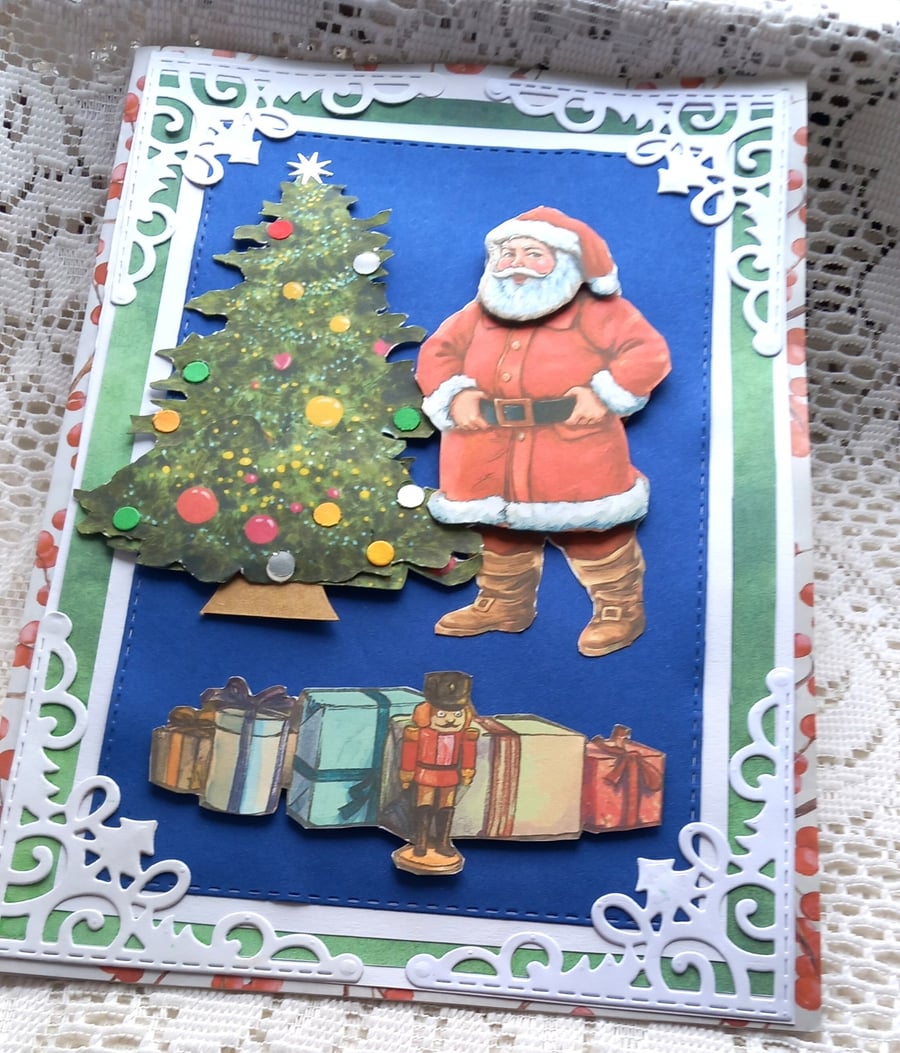 3d  hand crafted Christmas Card