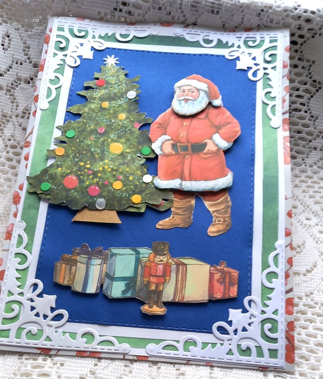 3d  hand crafted Christmas Card
