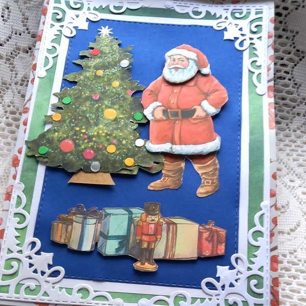 3d  hand crafted Christmas Card