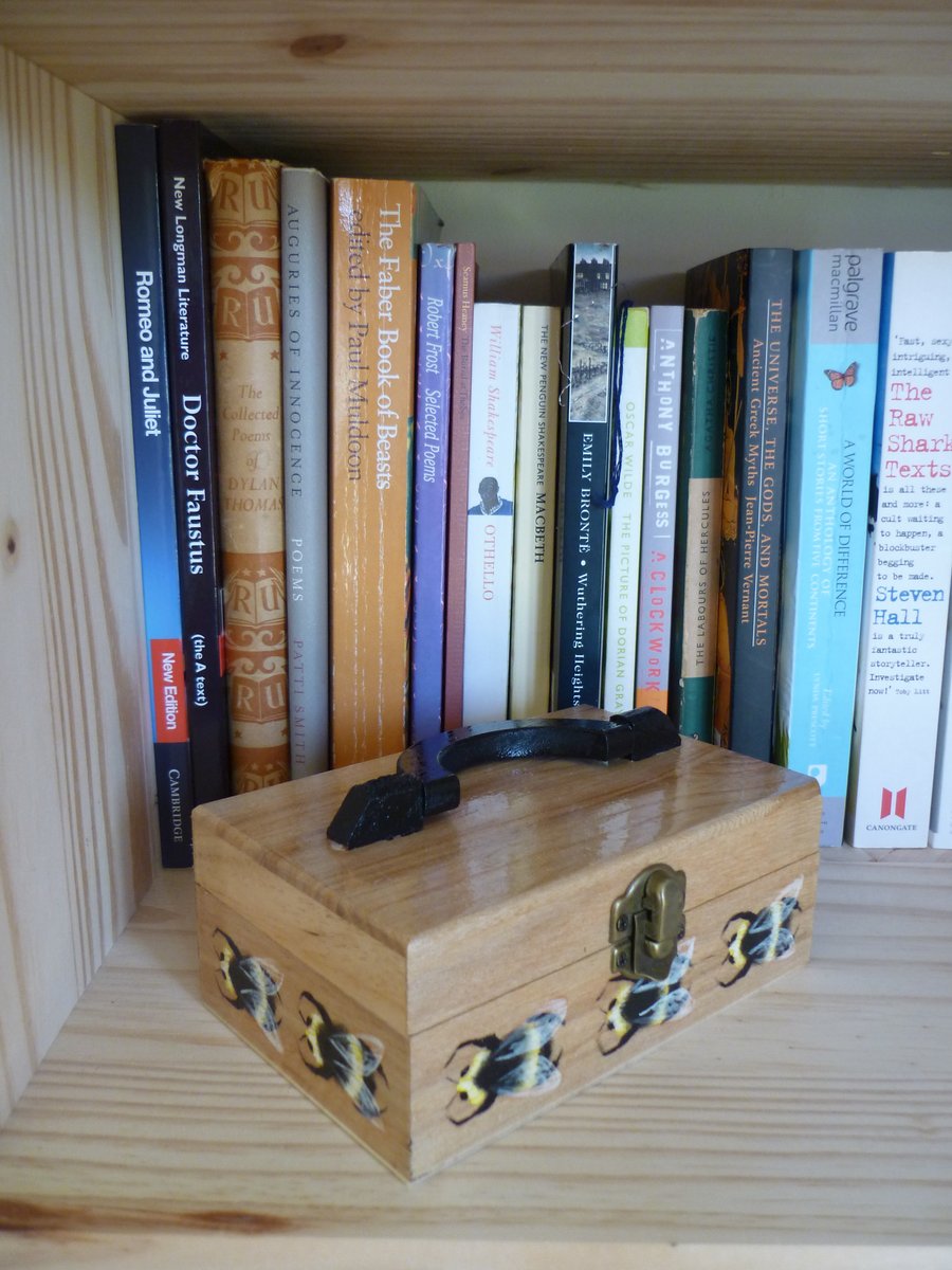 Hand Painted Bees Box