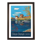 Eilean Donan Castle travel poster print by Susie West