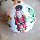 Nutcracker Ceramic Bauble